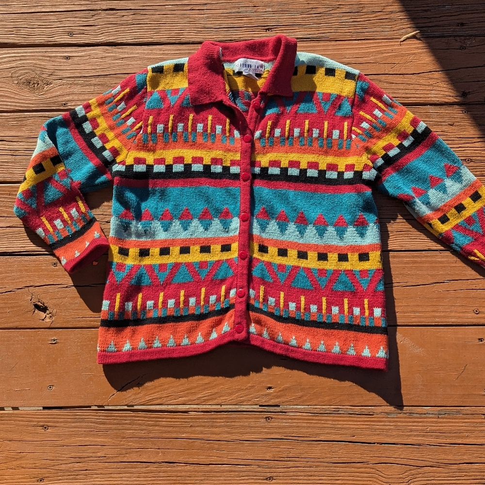 Vintage multi colored sweater